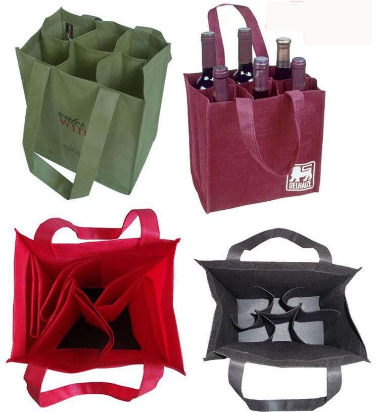 Wine Tote Bag With Divider - Yorkn Inc✅