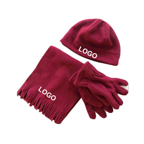 Winter Beanie Hat Scarf And Gloves 3pcs Set - Yorkn Inc✅