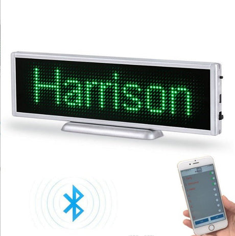 Wireless Bluetooth Led Name Badge - Yorkn Inc✅