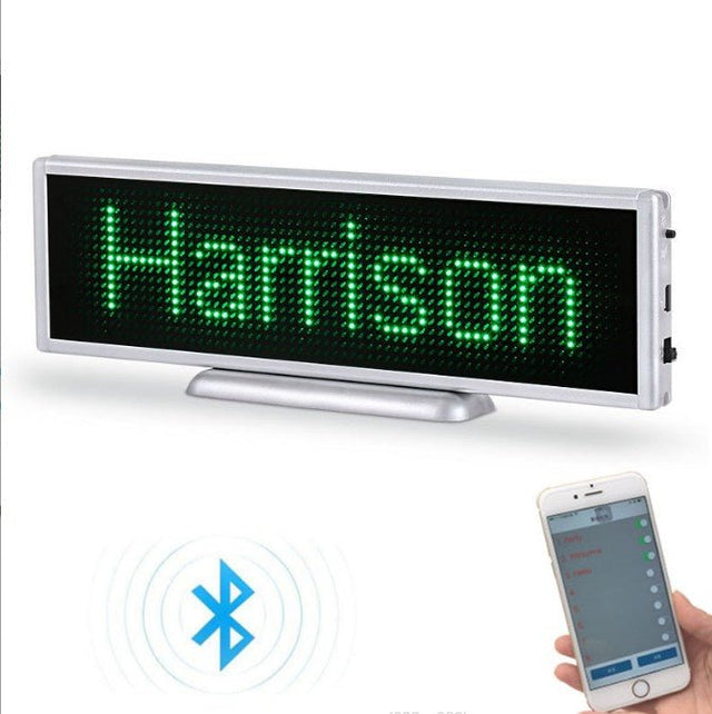 Wireless Bluetooth Led Name Badge - Yorkn Inc✅