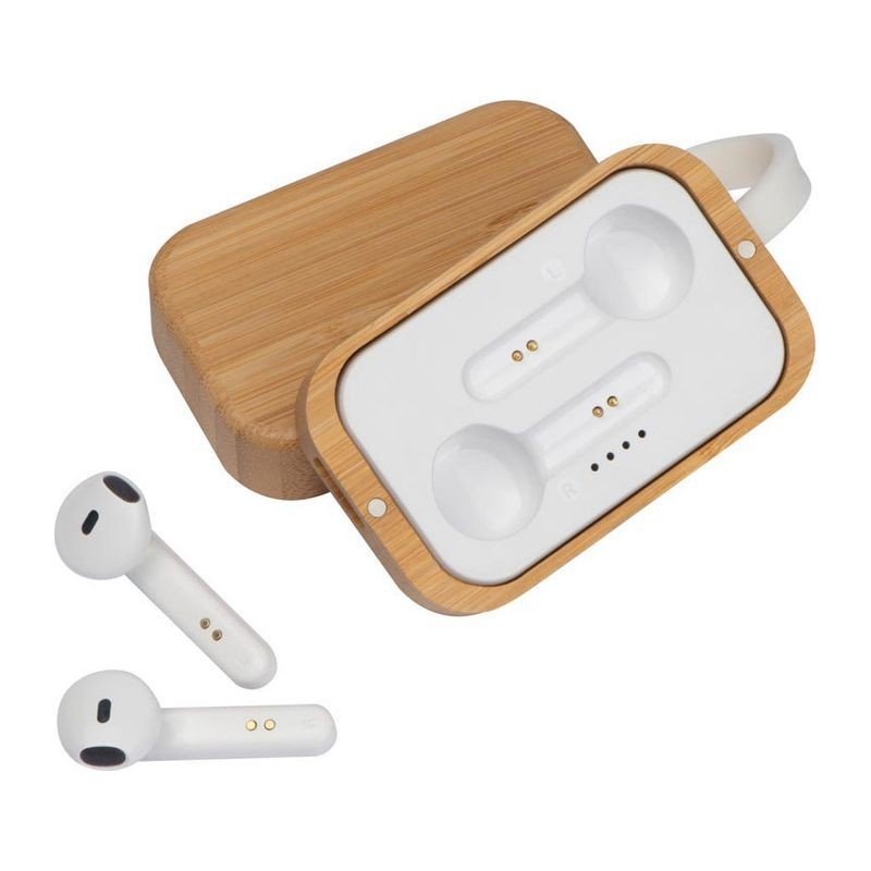 Wireless Earbuds With Bamboo Charging - Yorkn Inc✅
