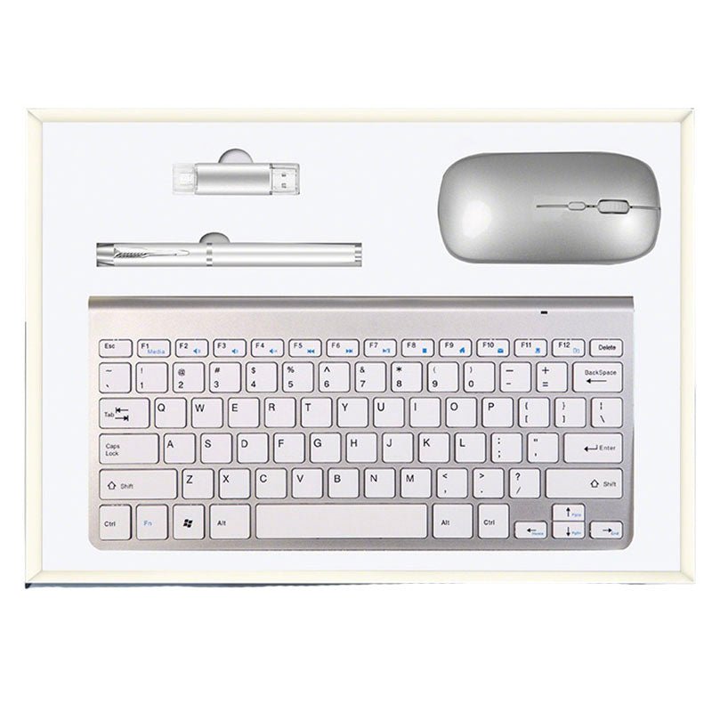 Wireless Keyboard And Mouse 4 Pcs Set - Yorkn Inc✅