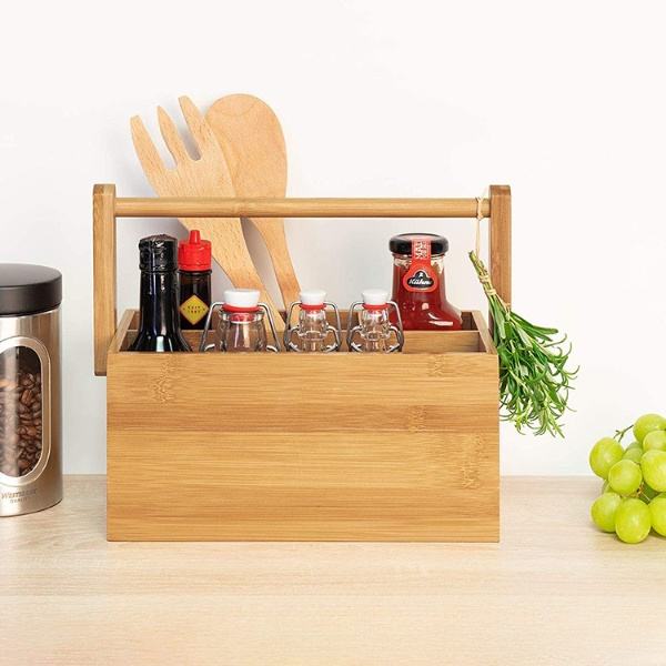 Wood Condiment Caddy - By Boat - Yorkn Inc✅