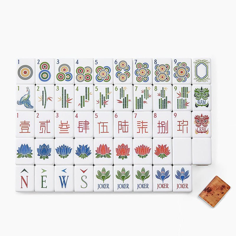 Wood Grain American Mahjong Tiles Set - Yorkn Inc✅