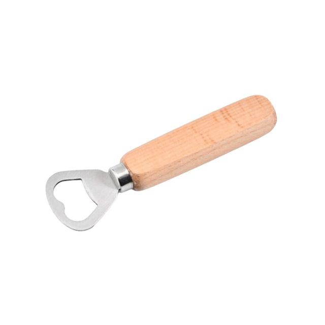 Wood - handled Stainless Steel Bottle Opener - Yorkn Inc✅