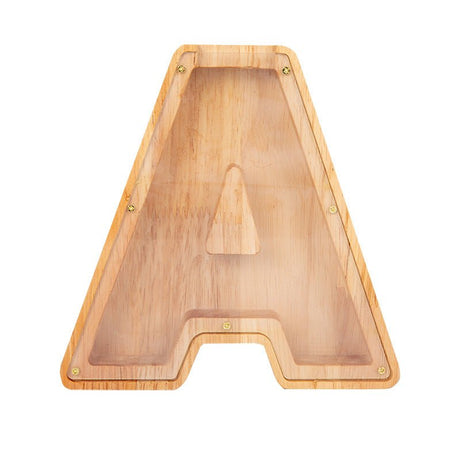 Wood Letter Bank Money Box Birthday - Yorkn Inc✅