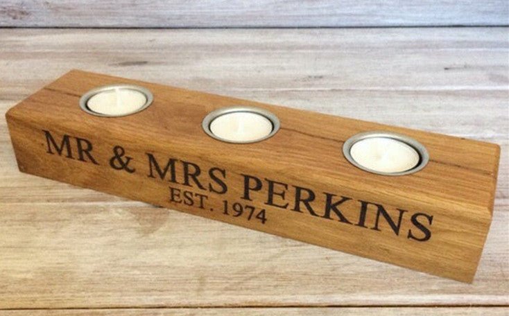 Wood Tea Light Holder - Yorkn Inc✅