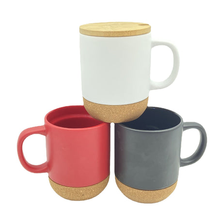 Wooden Bottom Ceramic Cup - Yorkn Inc✅