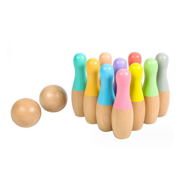 Wooden Bowling Set - Yorkn Inc✅