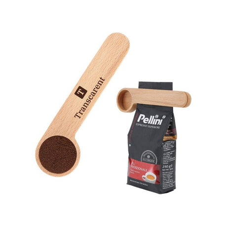 Wooden Coffee Scoop And Bag Clip - Yorkn Inc✅