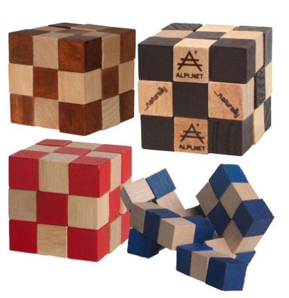 Wooden Elastic Cube Puzzle - Yorkn Inc✅