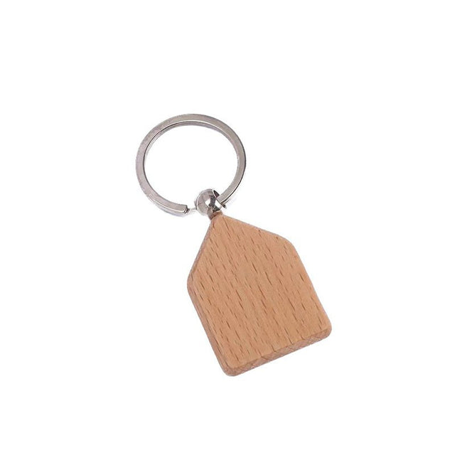 Wooden House-shaped Keychain - Yorkn Inc✅