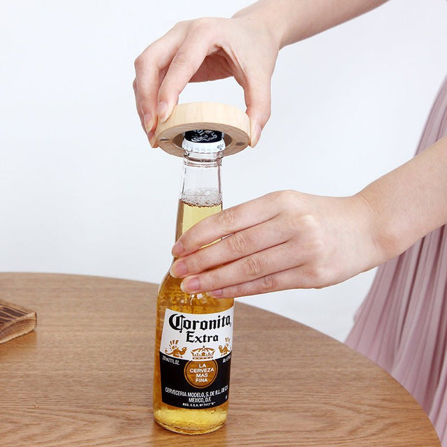 Wooden Magnetic Bottle Opener - Yorkn Inc✅
