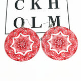 Wooden Round Shape Earrings African Charm - Yorkn Inc✅