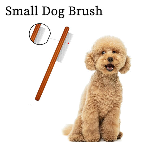 Wooden Small Dog Grooming Brush - Yorkn Inc✅