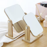 Wooden Stand Beauty Mirror - Yorkn Inc✅