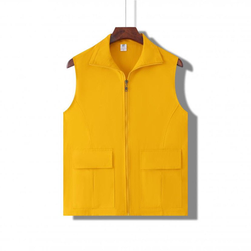 Zipper Cotton Vest - Yorkn Inc✅