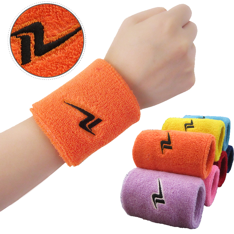 Sports Unisex Cotton Sweat Wristband 3.5x3 In