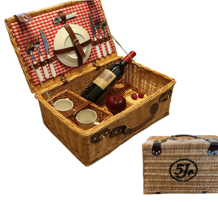 Hand Woven Rattan Picnic Basket