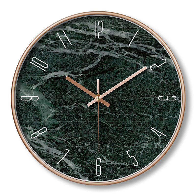 12" Golden Print Wall Clock
