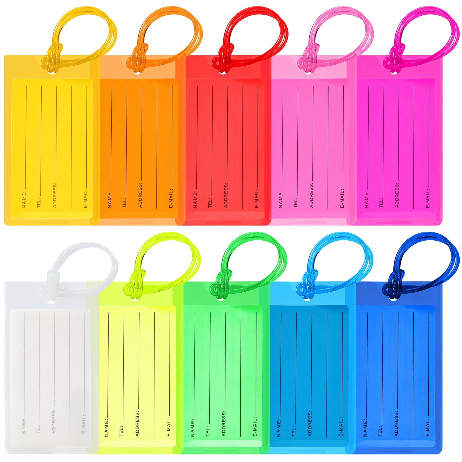 Pvc Clear Luggage Tag With Paper Card
