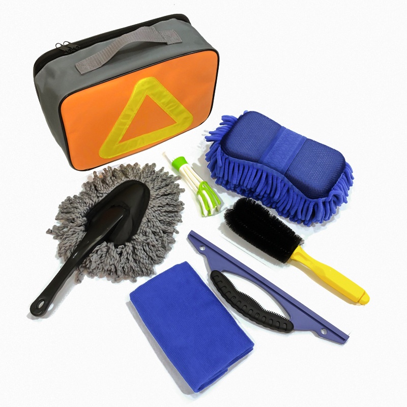 7pcs Car Wash Tool Kit Including Oxford Carrying Pouch