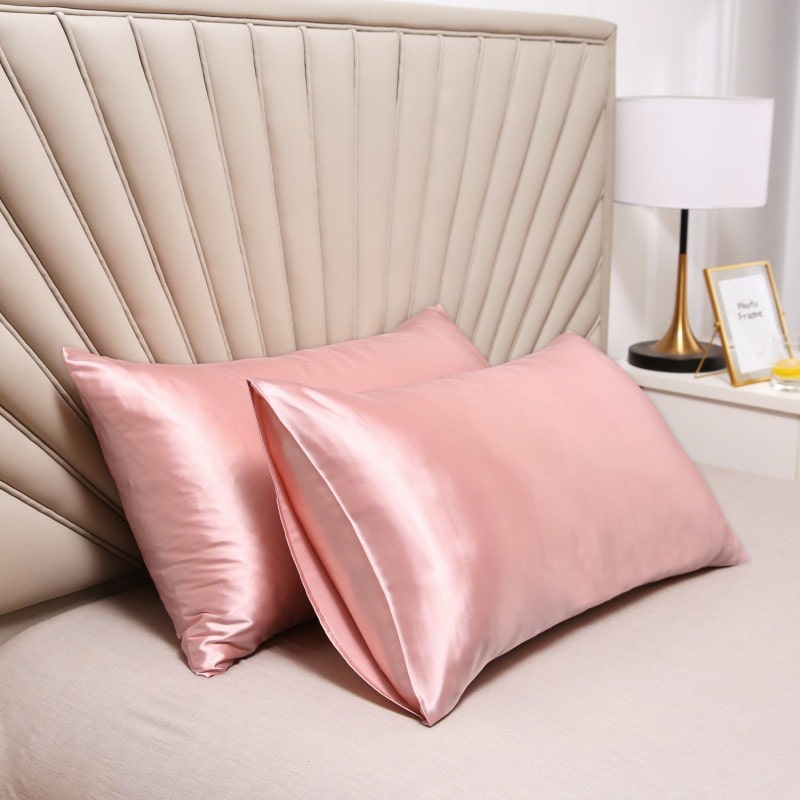 Faux Silk Pillow Cases - L