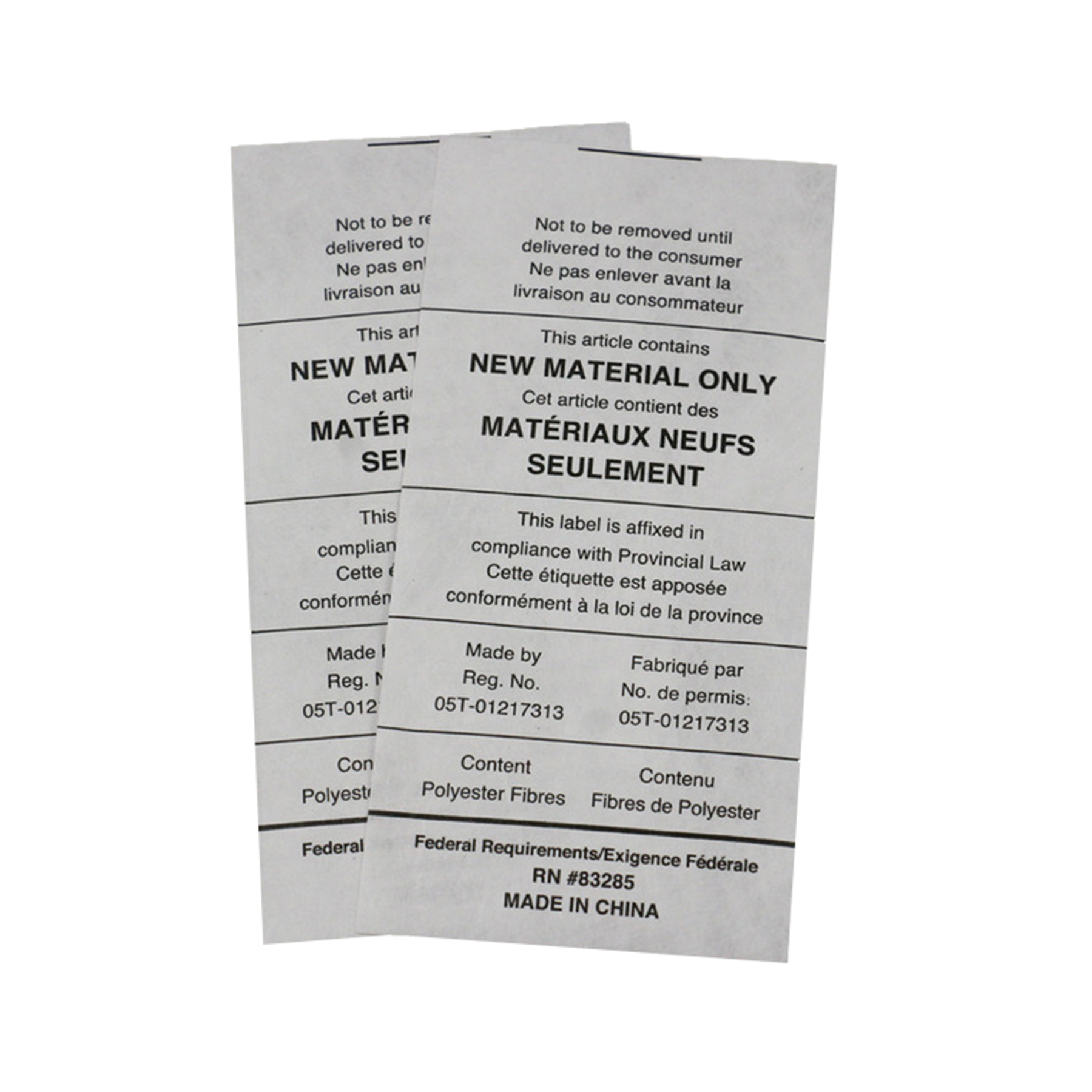 Tyvek Labels