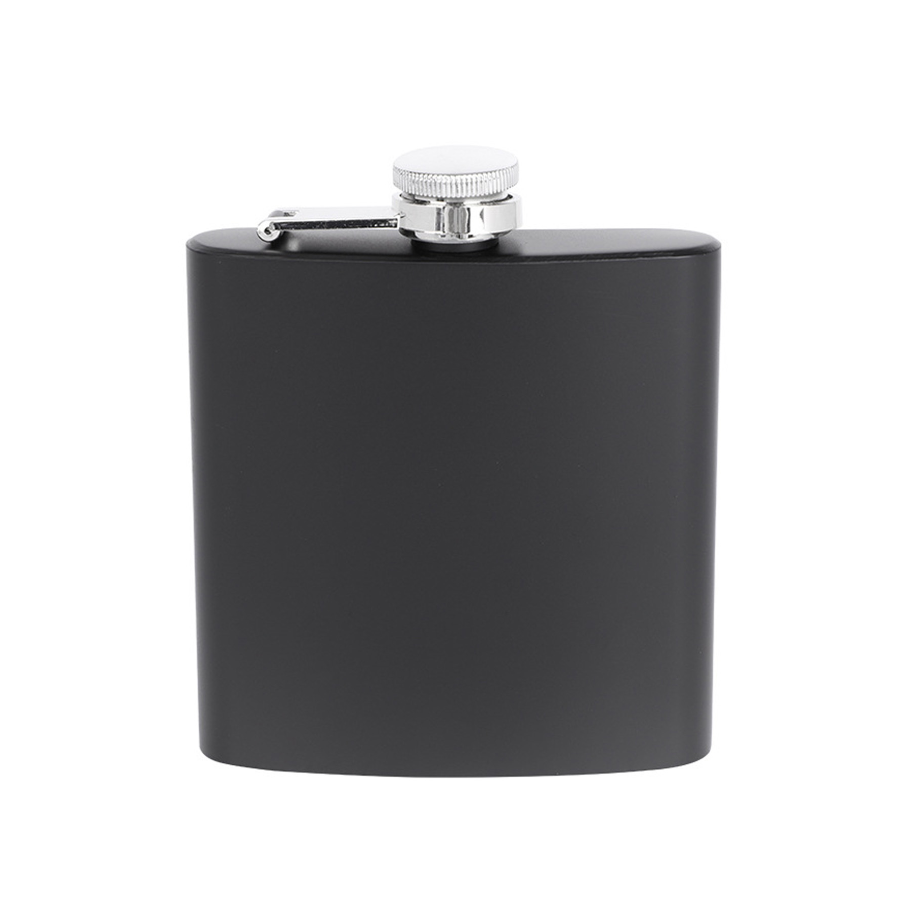 6 Oz Black Flask