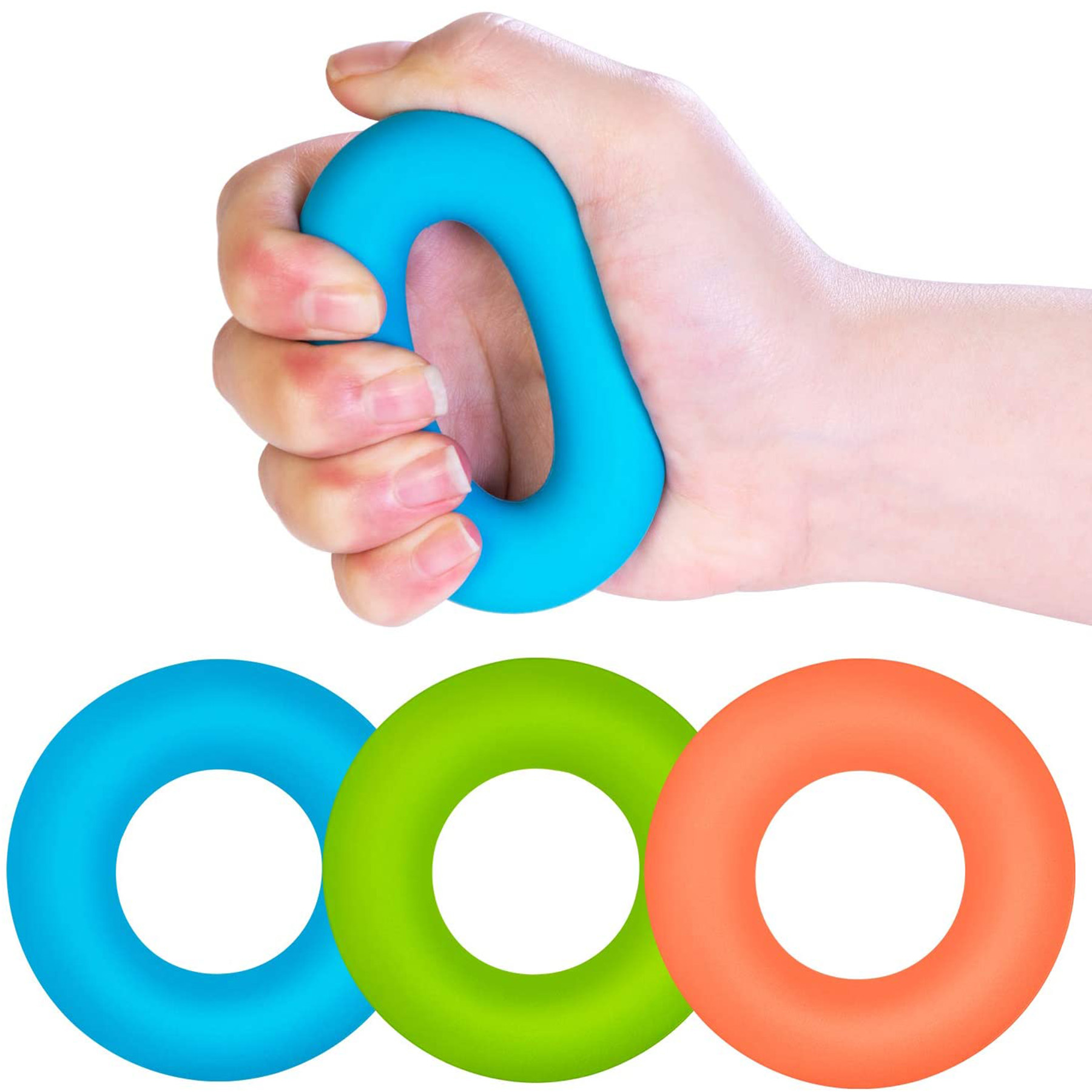 Round Silicone Hand Grip Ring
