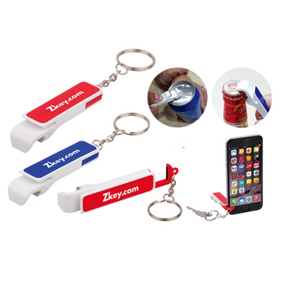 Key Chain With Phone Holder And Bottle Opener