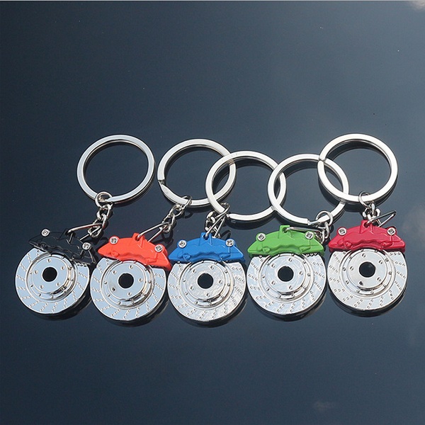 Spinning Racing Brake Disc Keychain Key Ring