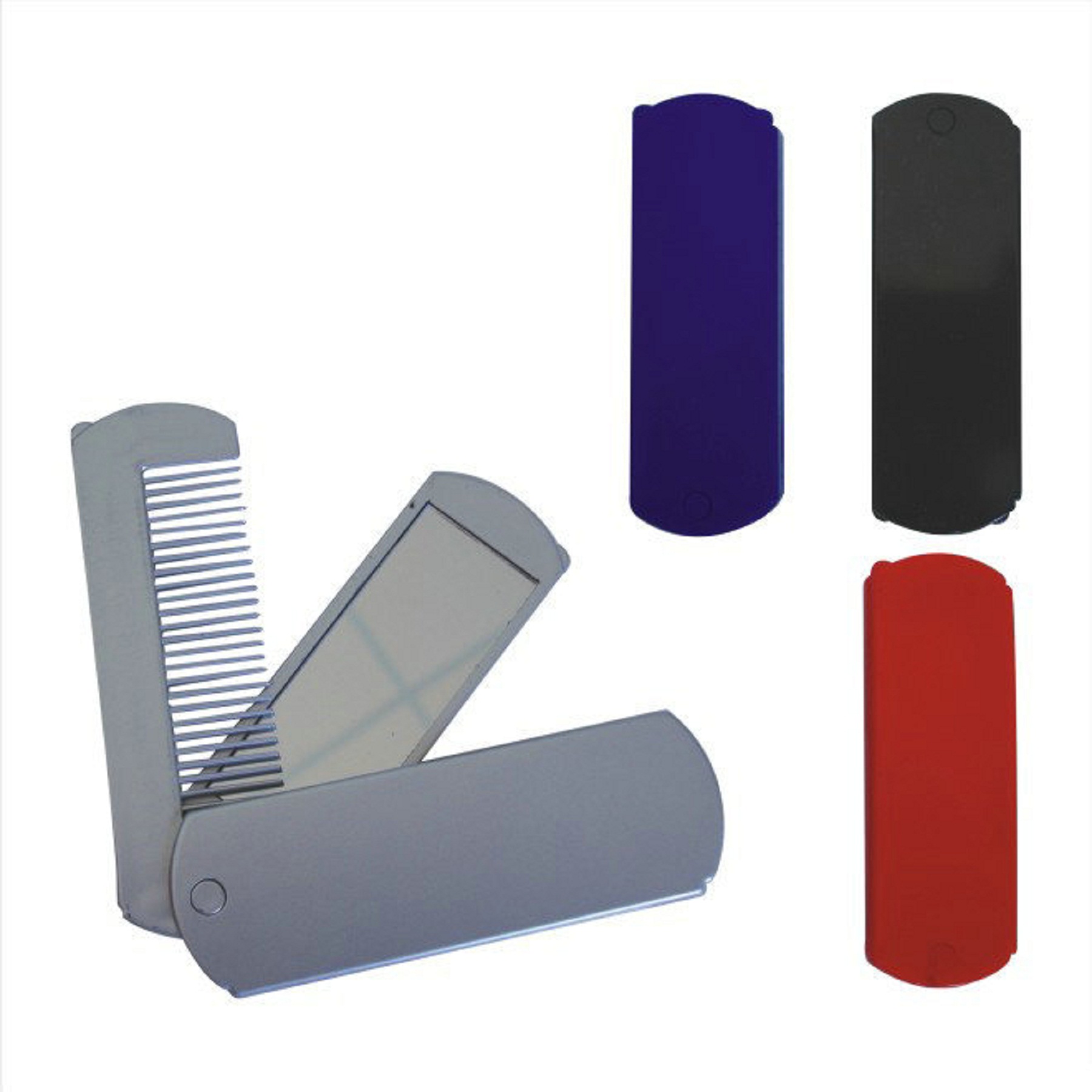 Folding Pocket Comb With 2 Sides Of Mirror