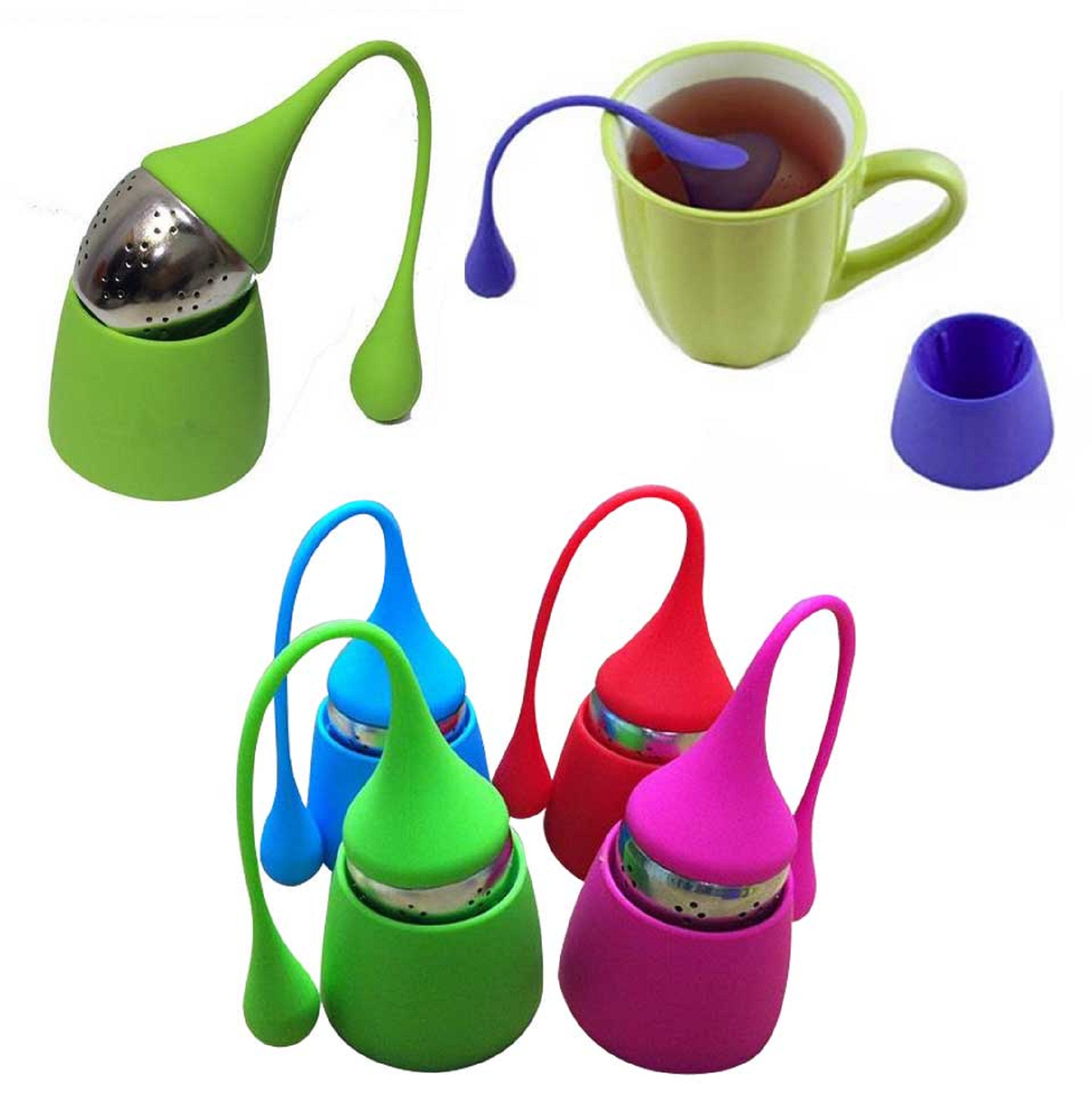 Drip Silicone Handle Tea Infuser Tea Strainer