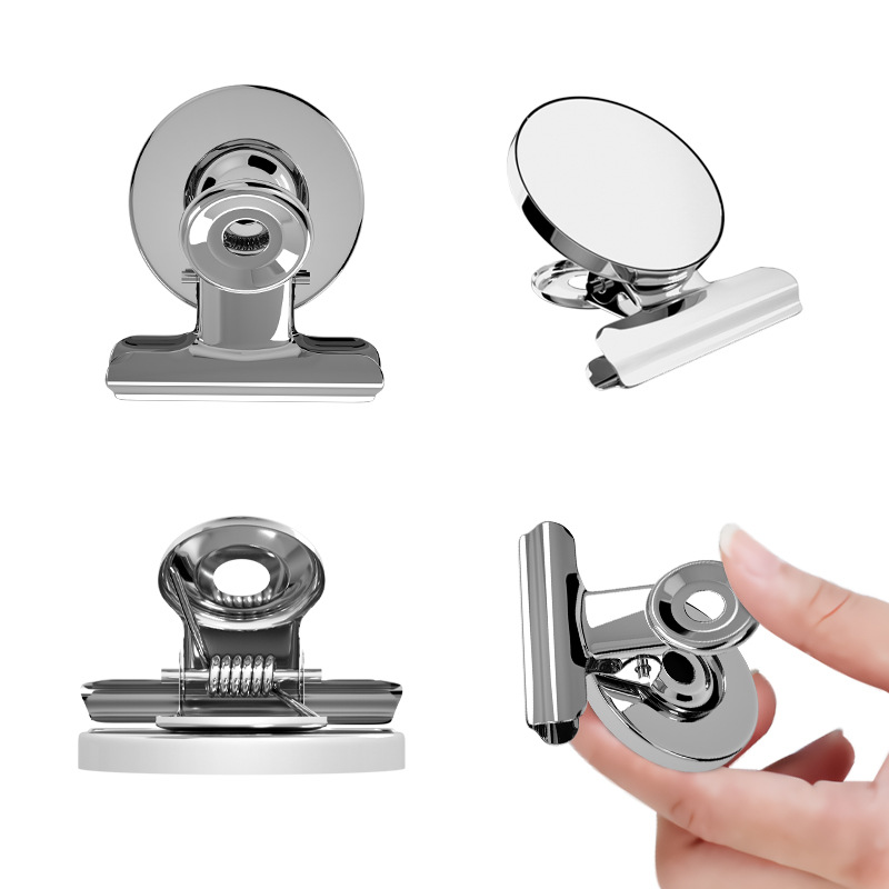 Metallic Magnet Memo Clips