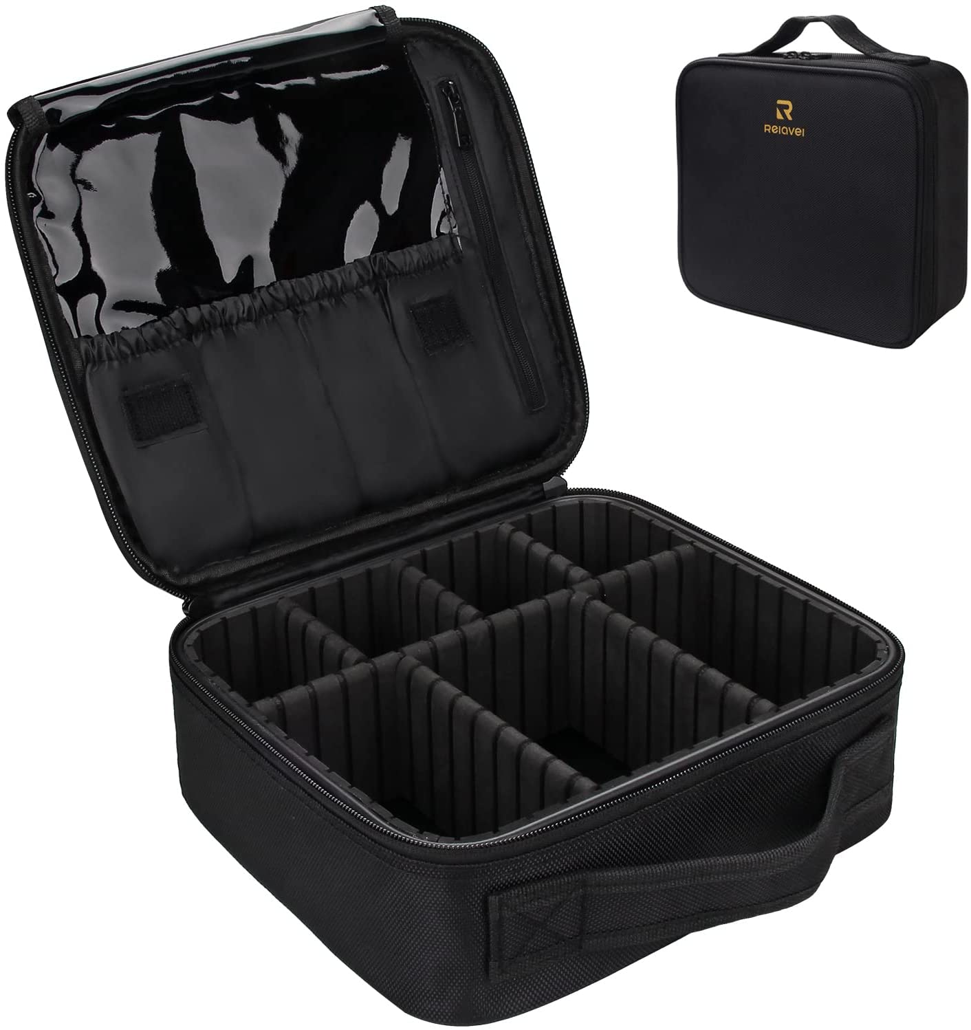 Makeup Cosmetic Case With Adjustable Divi