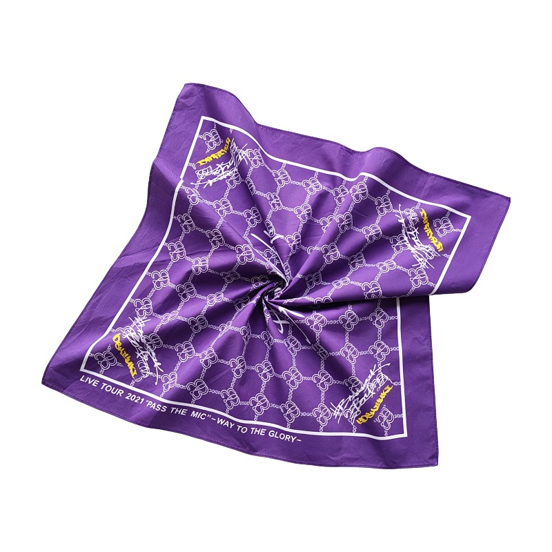 Full Size Print Cotton Bandana Square Shape