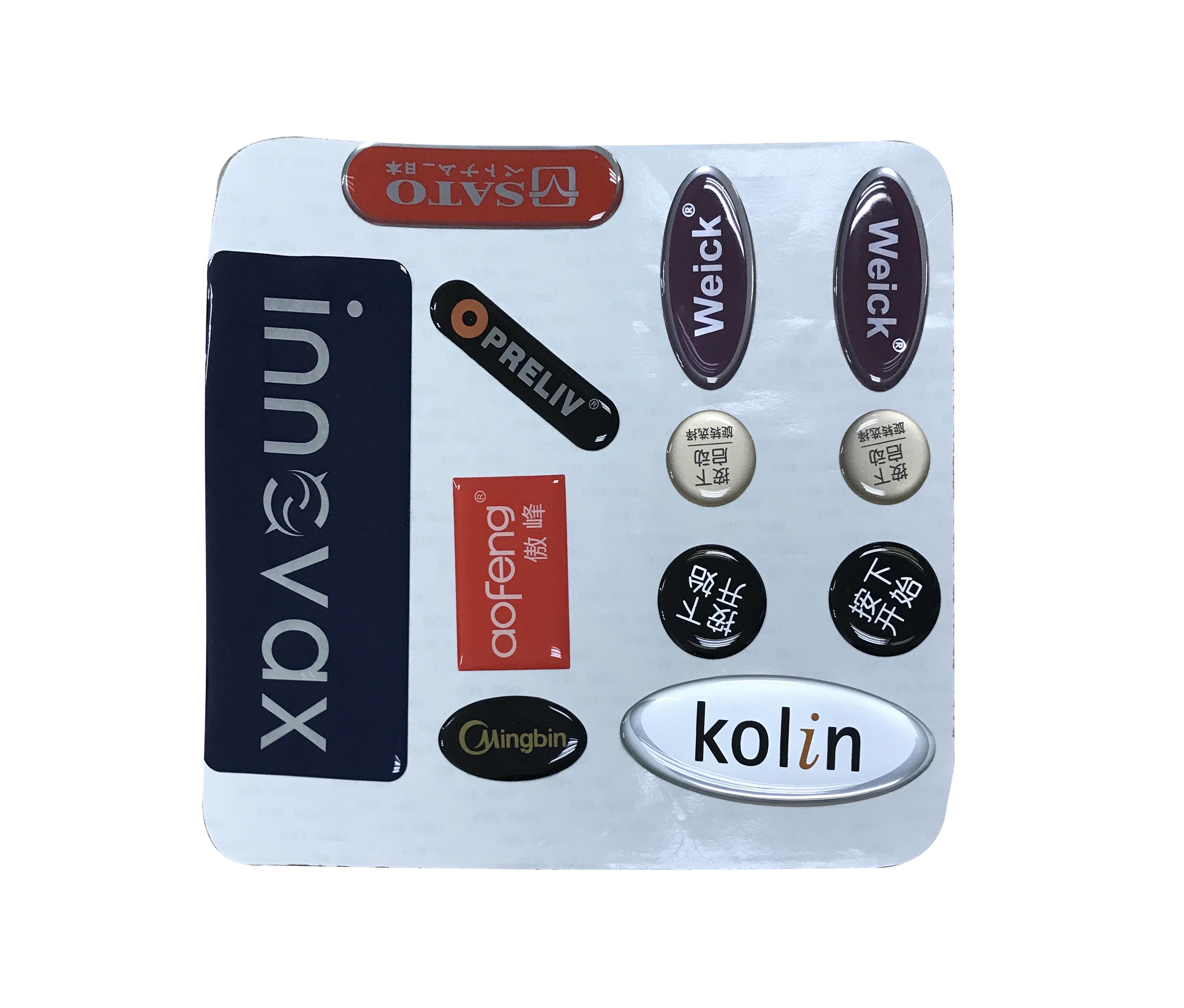 Domed Decals