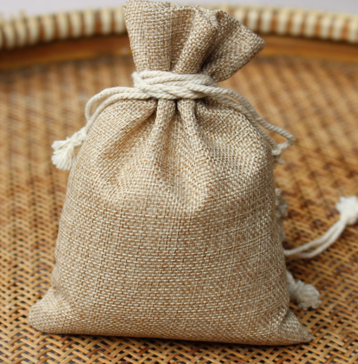 Jute - Un-laminated Basic Burlap Sack With Top Drawstring Closure