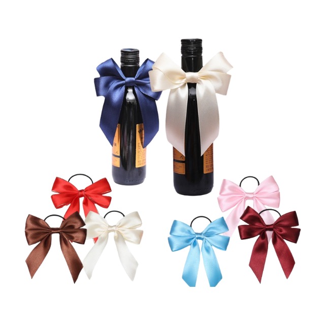 Ribbon Bow For Wine Bottles