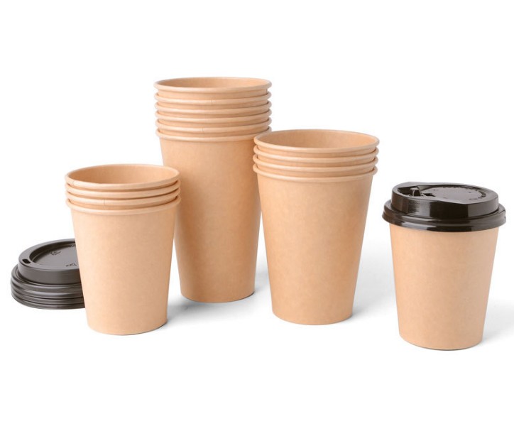 12 Oz. Kraft Paper With Lid