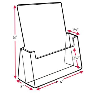 Clear Acrylic Brochure Holder