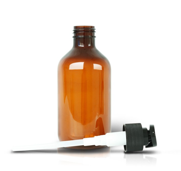 Brown Pump Container 500ml