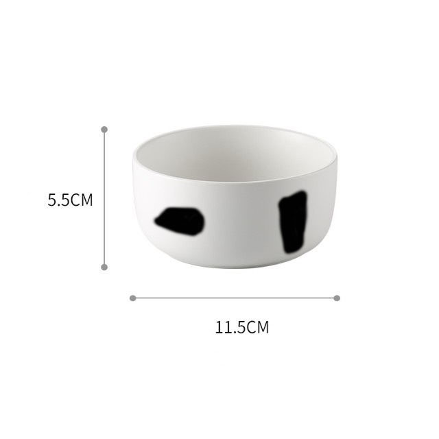 Cow Print Ceramic Bowl