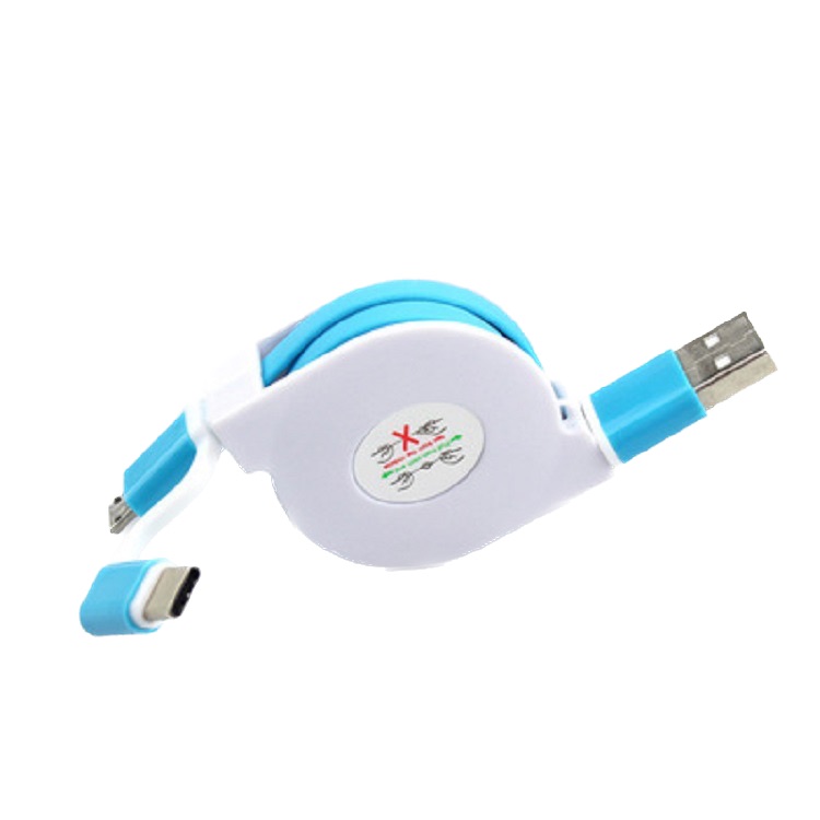 Retractable 3-in-1 Charging Cable