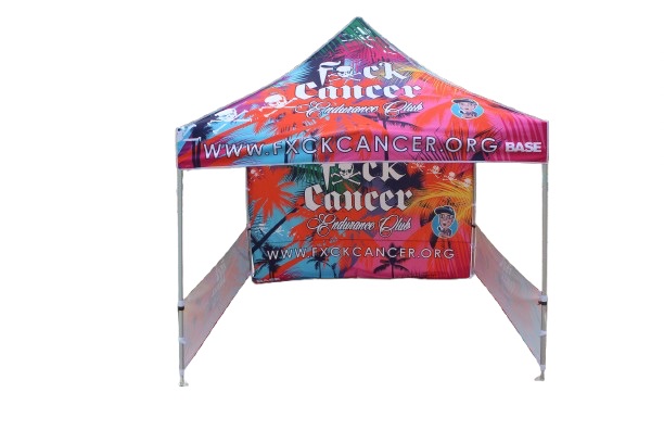 Tent With Half Walls On Each Side And Wheel Bag