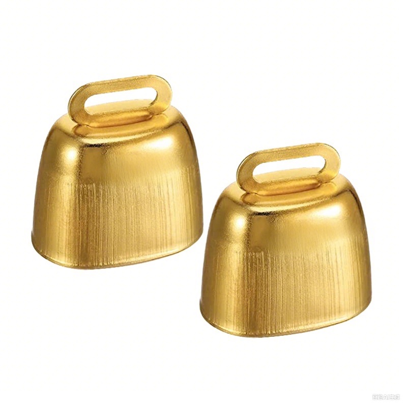 1.3 Inch Golden Cow Bell