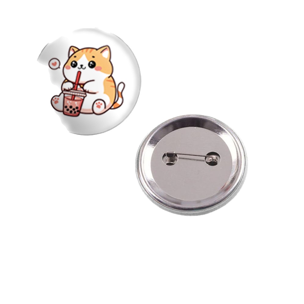 2.28 Inch Round Metal Badge