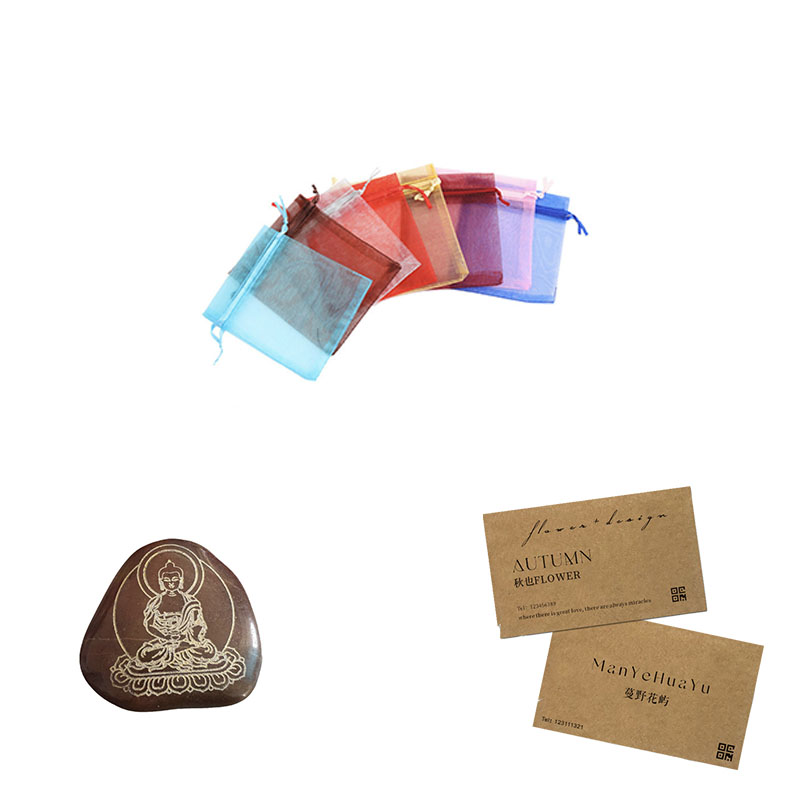 Pebbles Kraft Paper Transparent Yarn Pouch Set