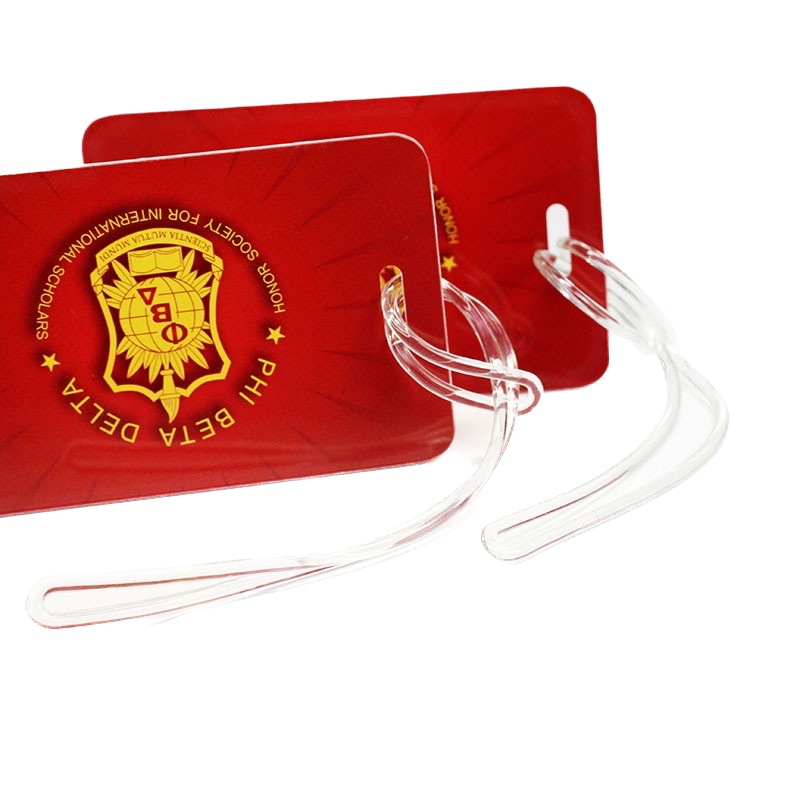 Acrylic Luggage Tag With Strap